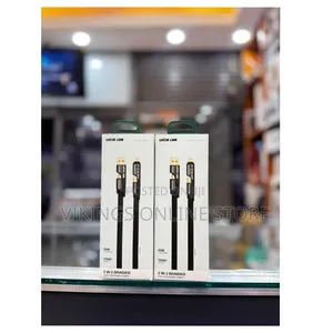 Green Lion 2-in-2 Braided Fast Charging Cable