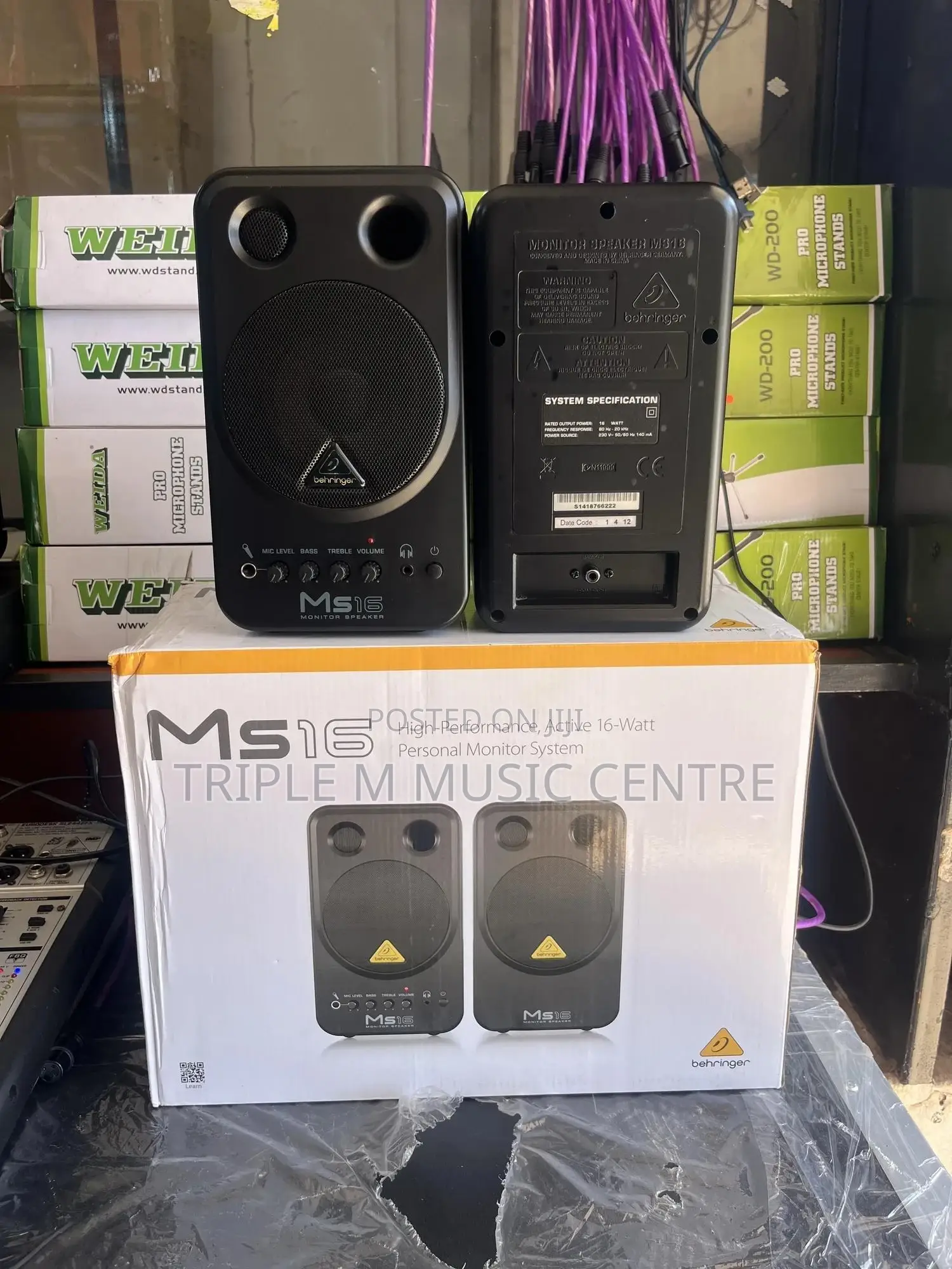 Behringer Ms16 Studio Monitors