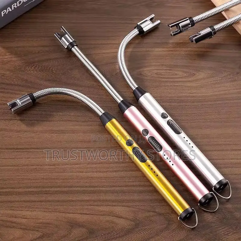 Rechargeable Electric Plasma Arc Lighters Featuring Flexible Necks