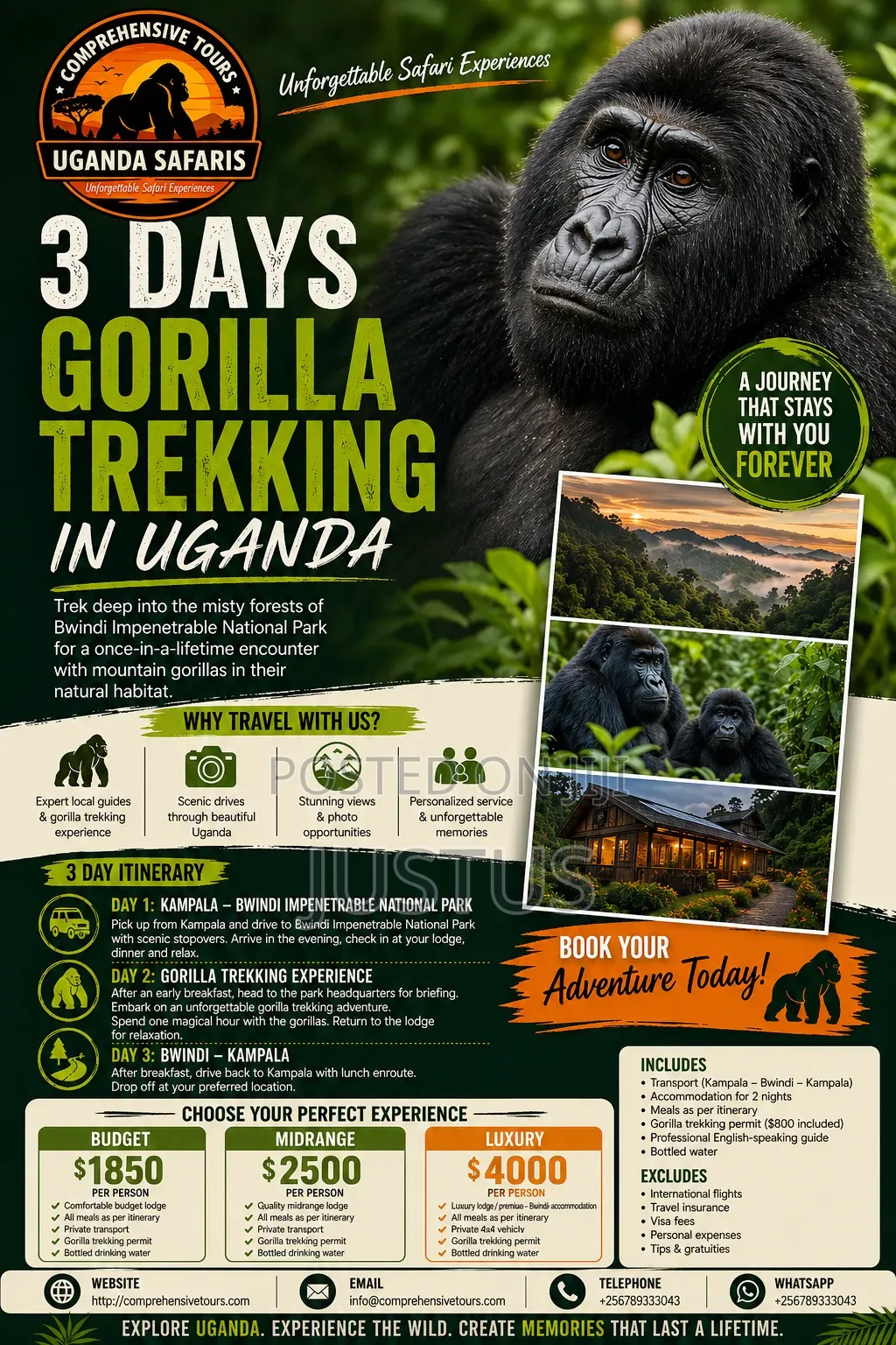 3 Days Gorilla Trekking