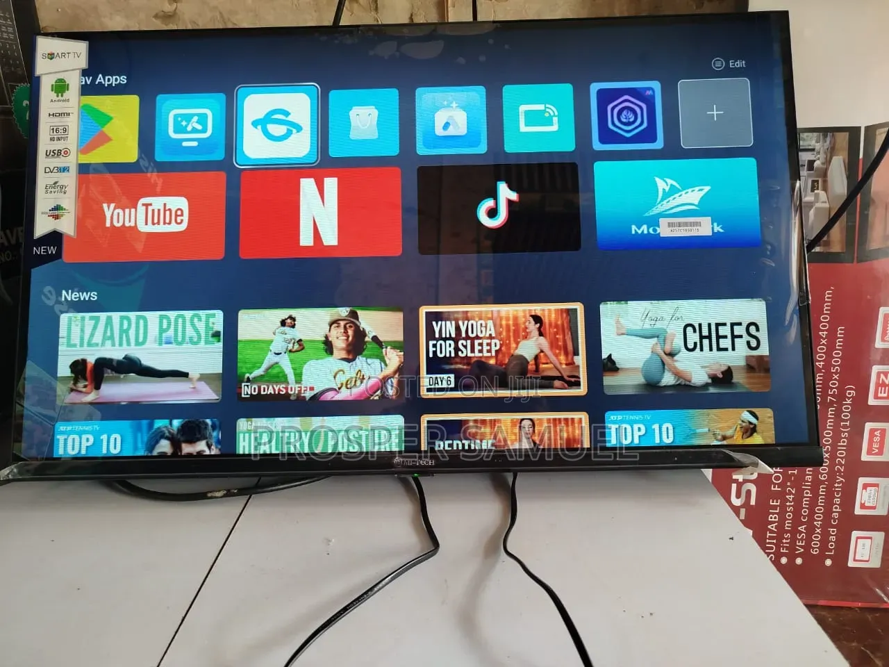 32 Inches Mi- Tech Smart Digital Flat Screen Flameless With Inbuilt