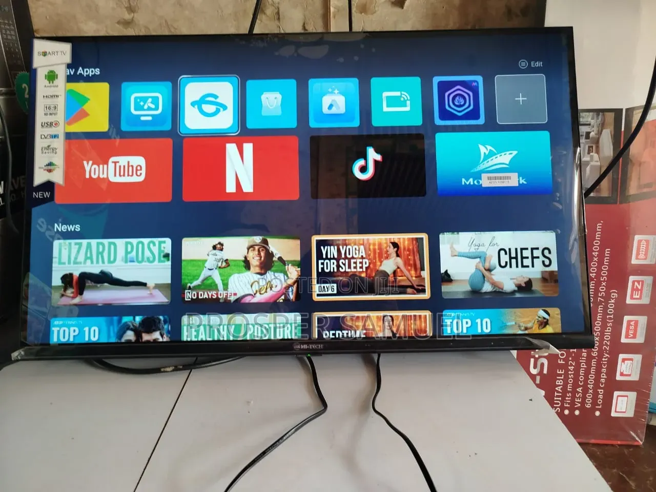 32 Inches Mi- Tech Smart Digital Flat Screen Flameless With Inbuilt