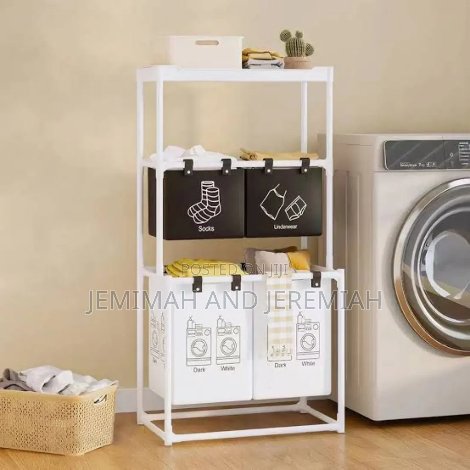 3tier Steel Laundry Hamper