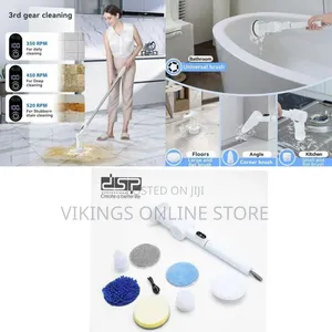 DSP Professional Electric Spin Scrubber With Interchangeable Heads