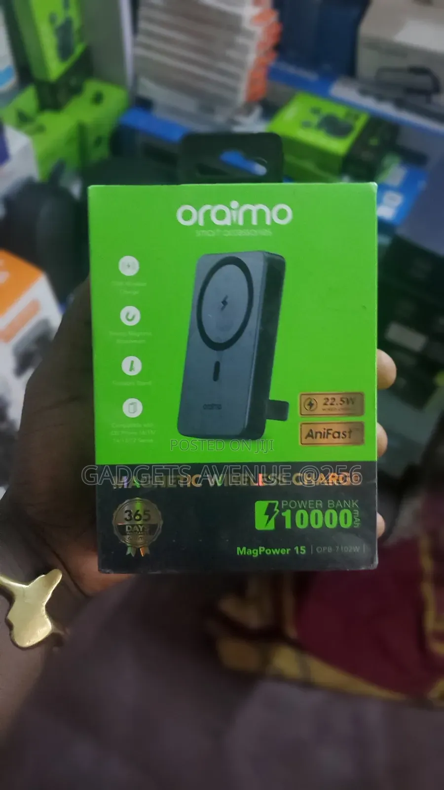 Oraimo Magpower 15 Magnetic Wireless Power Bank. Key Specifications
