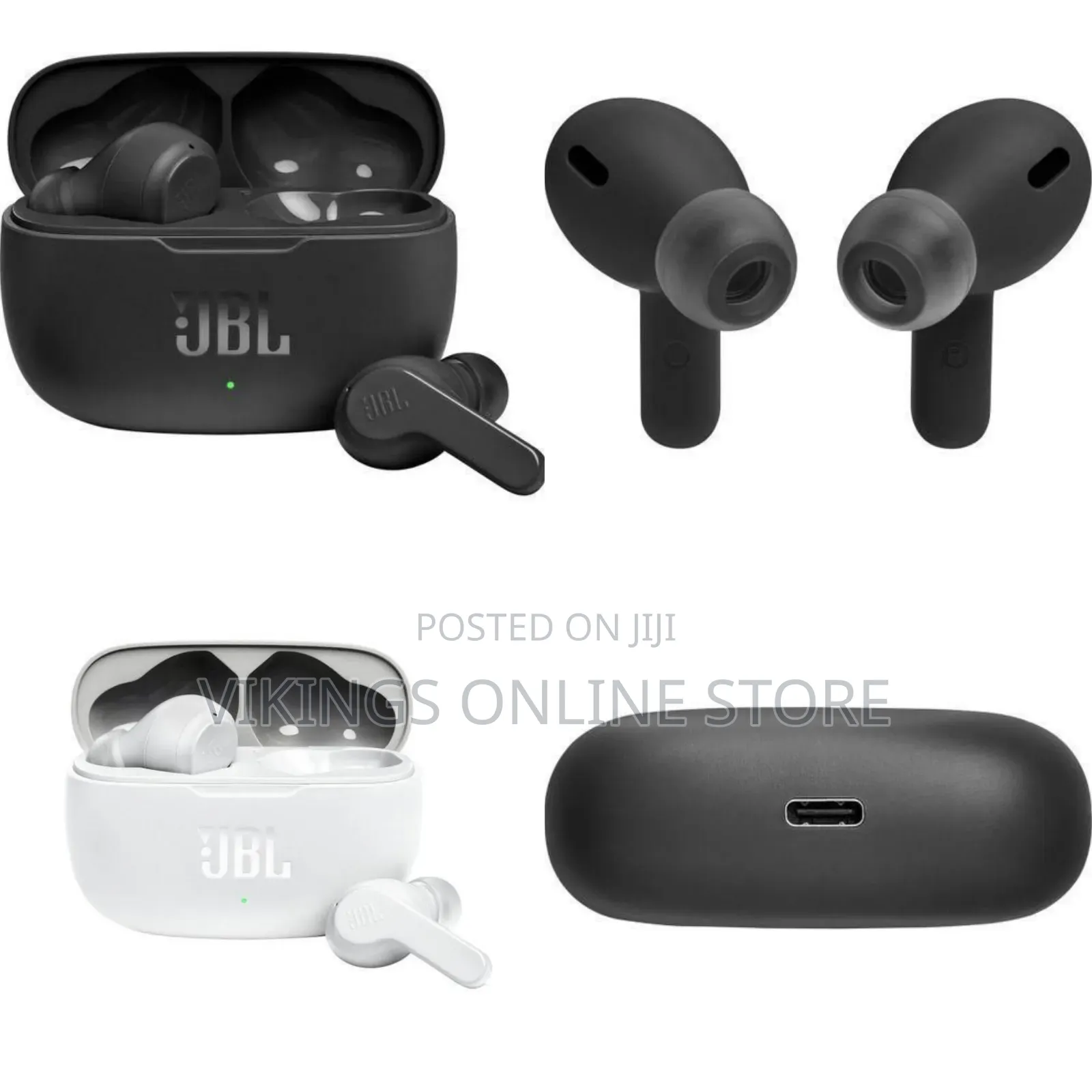 Premium JBL True Wireless Earbuds With Charging Case - Multicolor