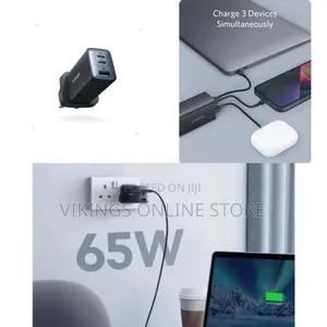 Anker High-Speed 65w 3-in-1 Charger – Power Your Device Simultaneously