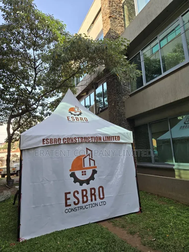 3mx3m Branded Exhibition Tent Covering Three Side Flaps.