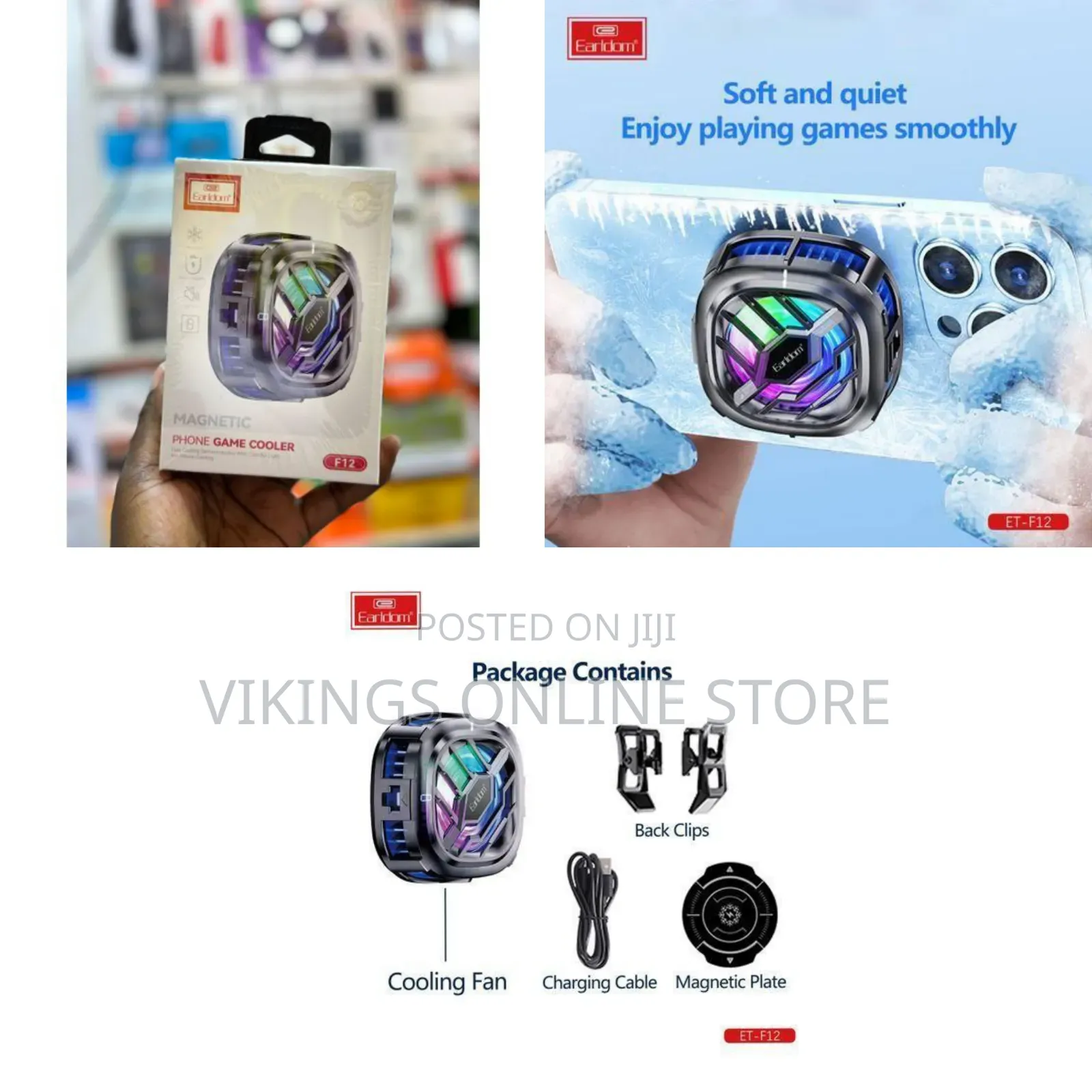 Earldom Magnetic Phone Game Cooler - Multicolor
