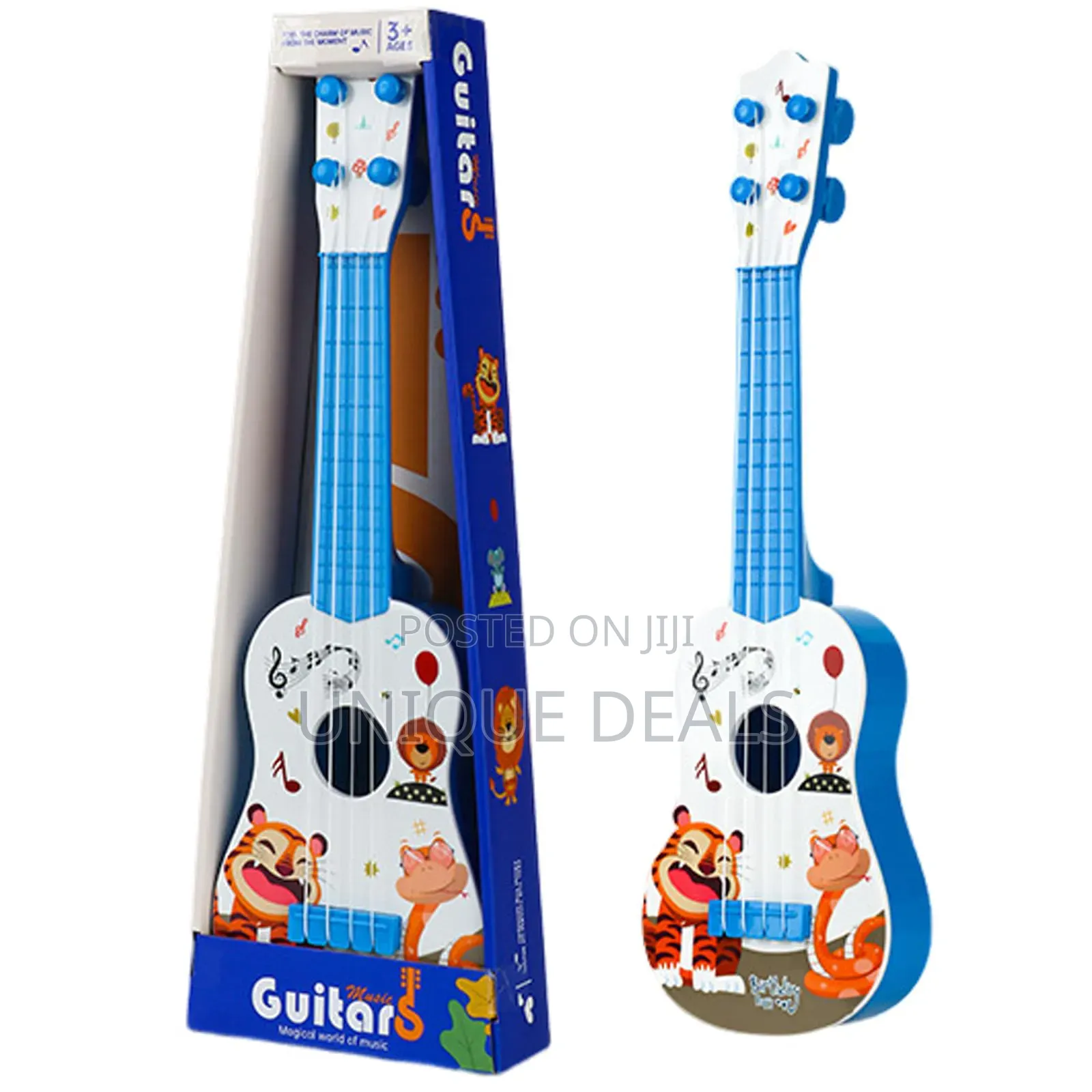 Kids Guitar 16 Inch Mini Ukulele Toy With 4 Adjustable Strings