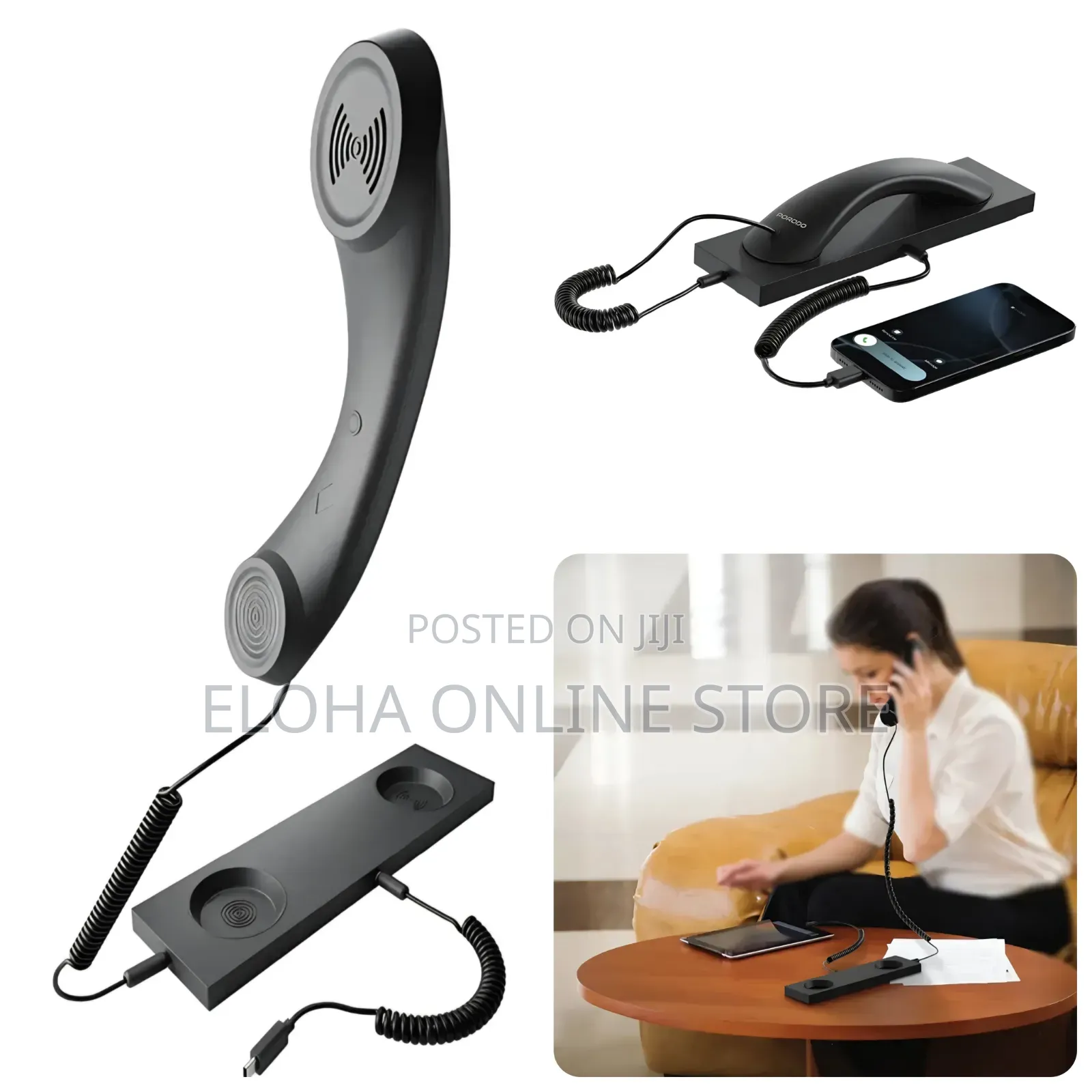 Porodo Classic Retro Phone Handset