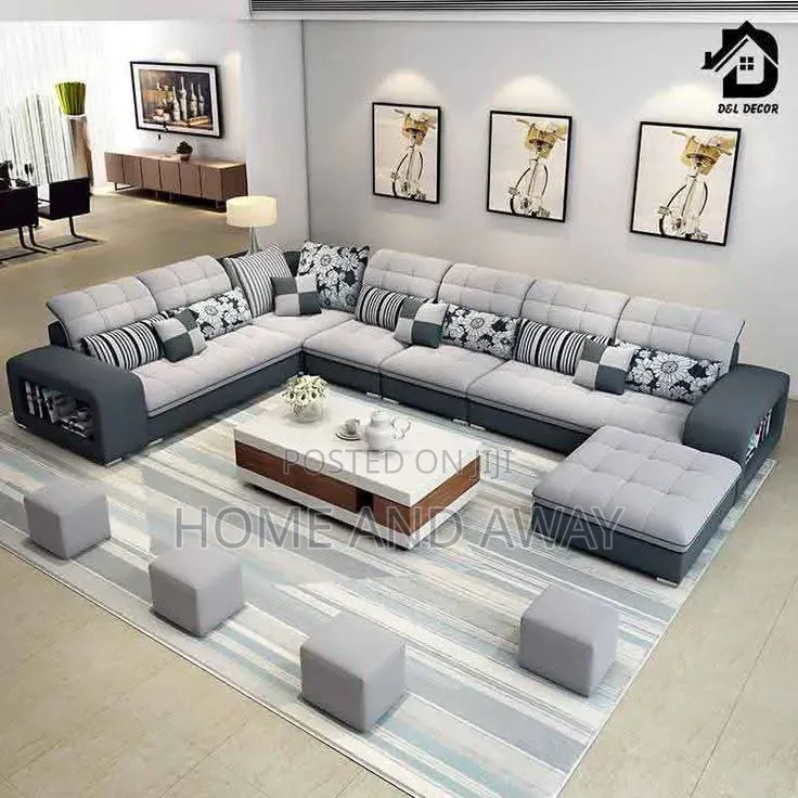 Sofas/ Double Colour Sectional U Sofa Sets Any Colour/Material
