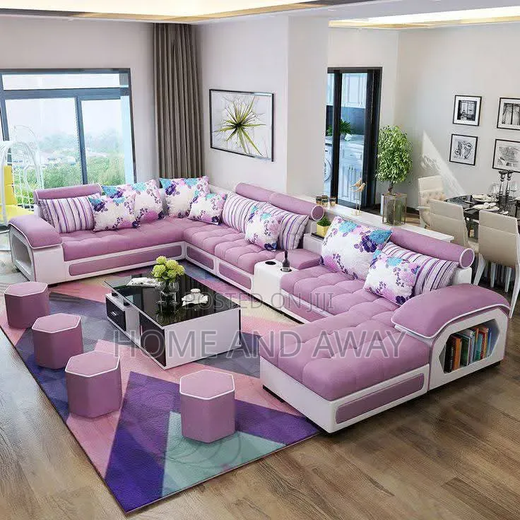 Sofas/ Double Colour Sectional U Sofa Sets Any Colour/Material