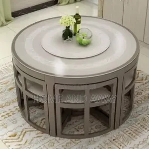 Dining Sets/Italian Round Wooden Dining Table Sets in Any Colour