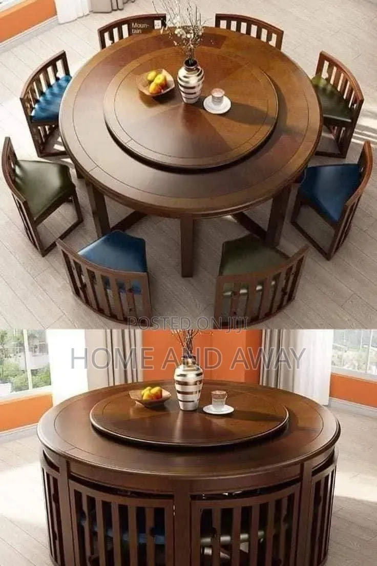Dining Sets/Italian Round Wooden Dining Table Sets in Any Colour
