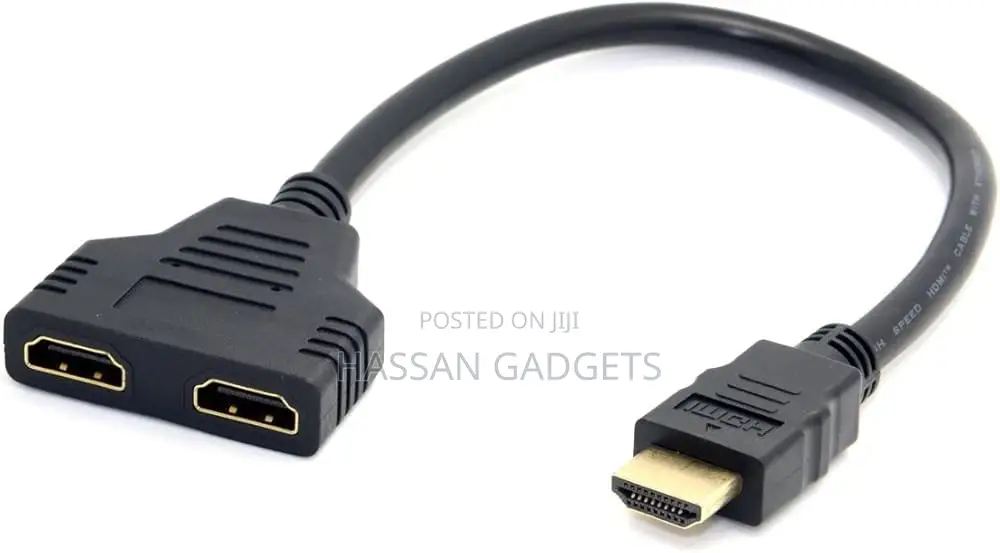 Hdmi Male to 2 Hdmi Female 1 in 2 Out Splitter Cable Adapter Converter