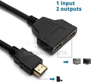 Hdmi Male to 2 Hdmi Female 1 in 2 Out Splitter Cable Adapter Converter