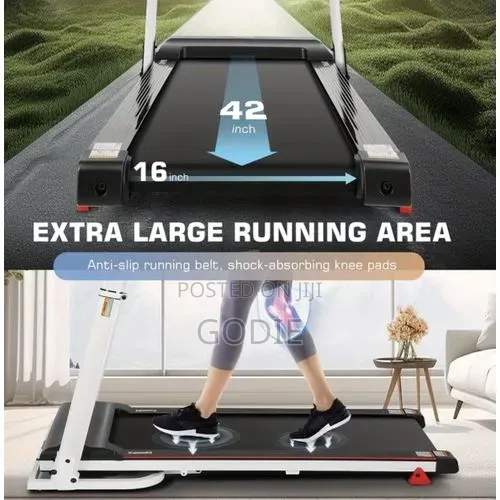 Electric Treadmill Foldable Running and Walking Pad With Incline