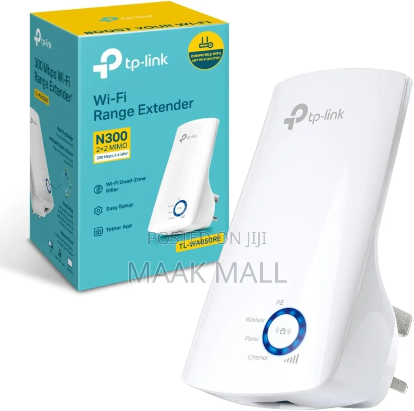 Tp-Link Tl-Wa850re 300mbps Universal Wi-Fi Range Extender, Ethernet