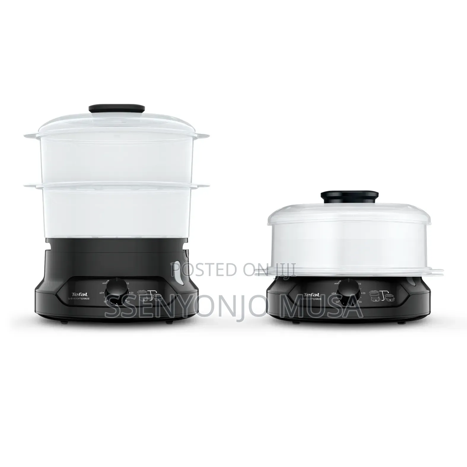 Tefal Food Steamer Cooker 6l Vc1398 – 800w, 2-Tier Bpa-Free Bowls.