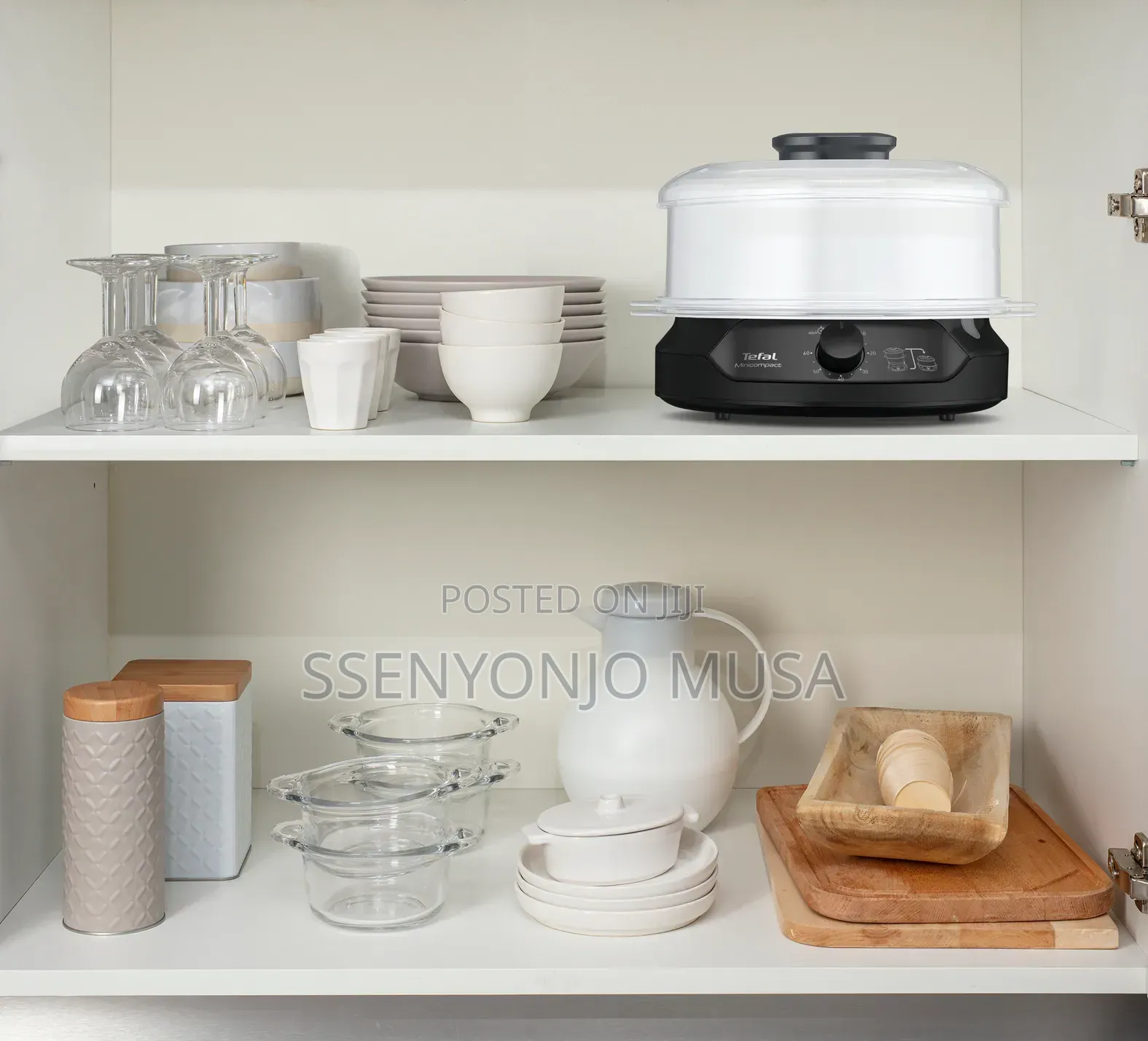 Tefal Food Steamer Cooker 6l Vc1398 – 800w, 2-Tier Bpa-Free Bowls.