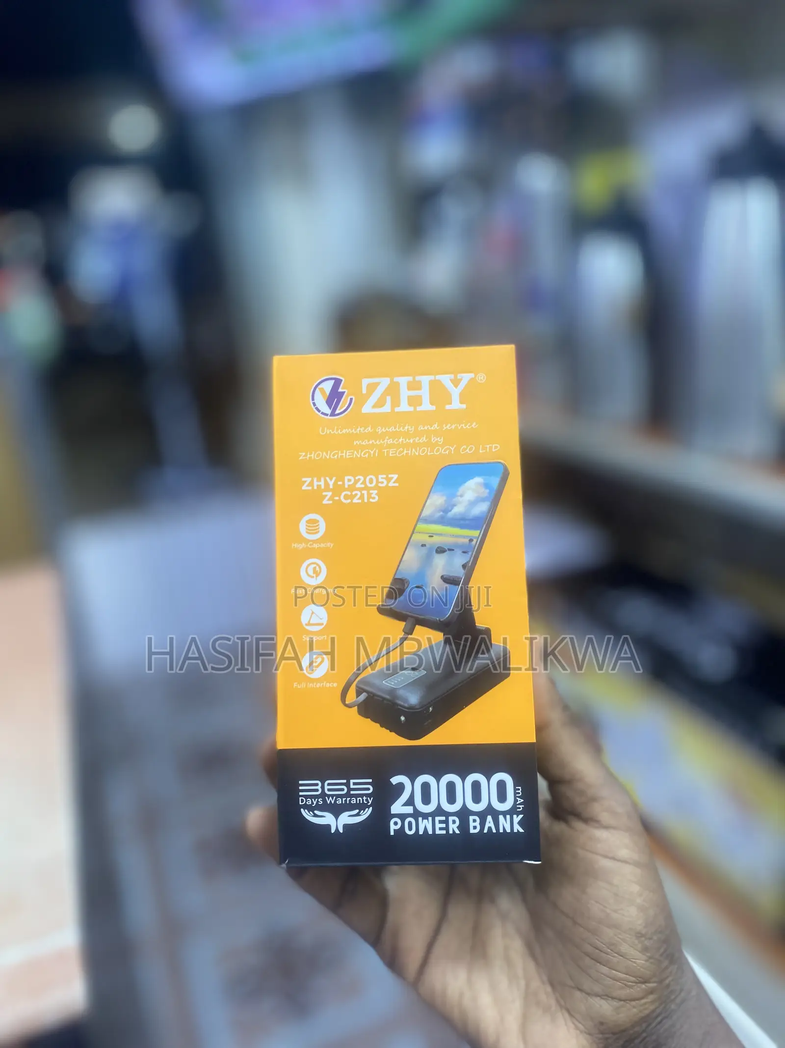 Zhy Power Bank With Phone Holder
