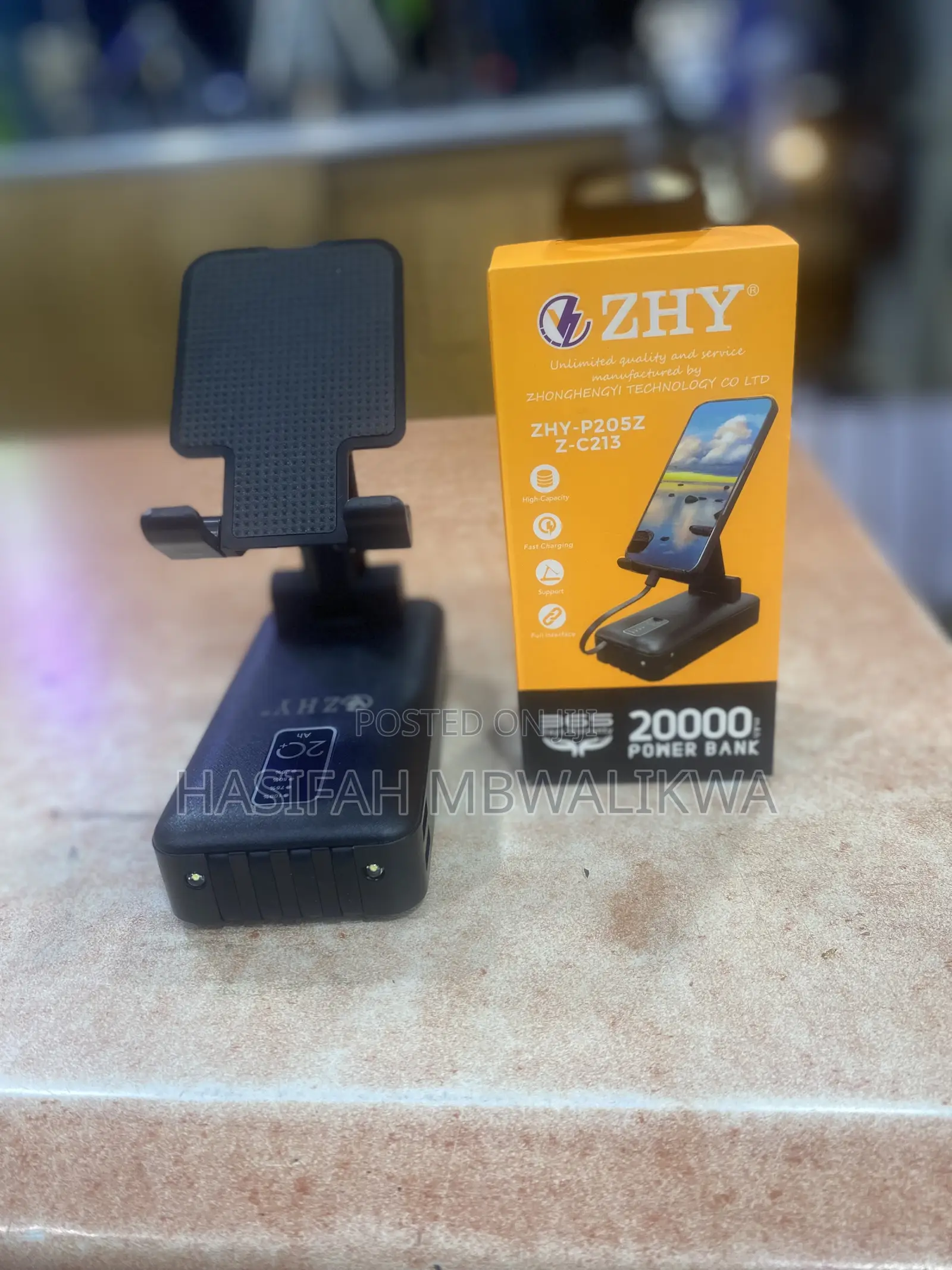 Zhy Power Bank With Phone Holder