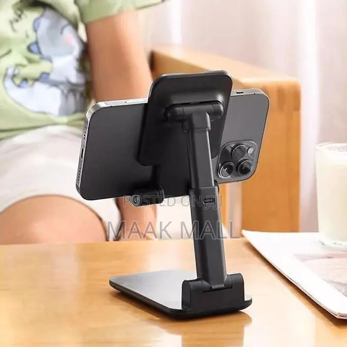 Napin Desktop Smartphone Holder, Foldable Phone Stand - Black