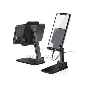 Napin Desktop Smartphone Holder, Foldable Phone Stand - Black