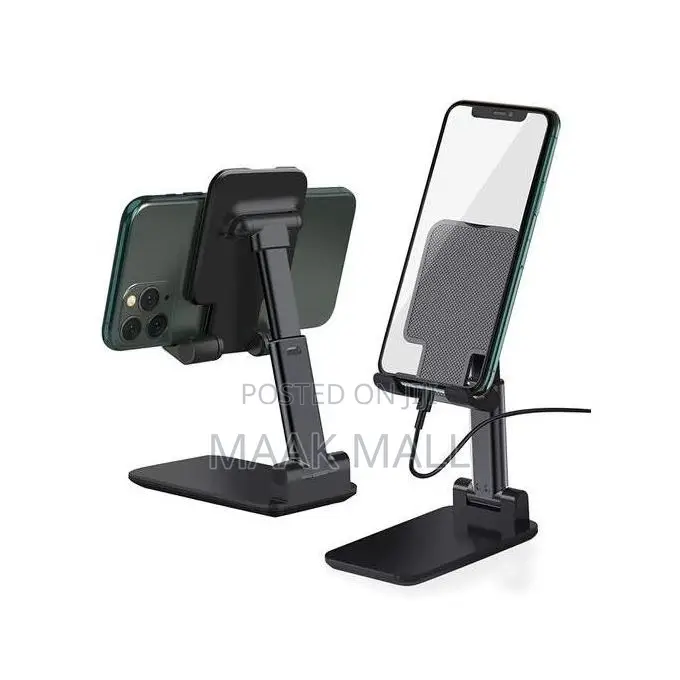 Napin Desktop Smartphone Holder, Foldable Phone Stand - Black