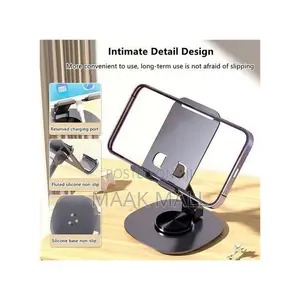 Purple Metal Desktop Phones Tablets Holder Foldable Stand
