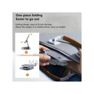 Purple Metal Desktop Phones Tablets Holder Foldable Stand