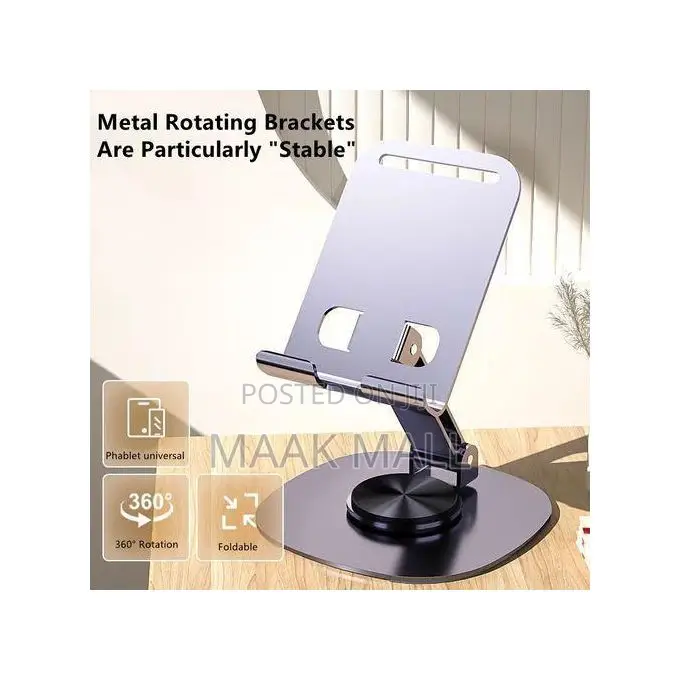 Purple Metal Desktop Phones Tablets Holder Foldable Stand