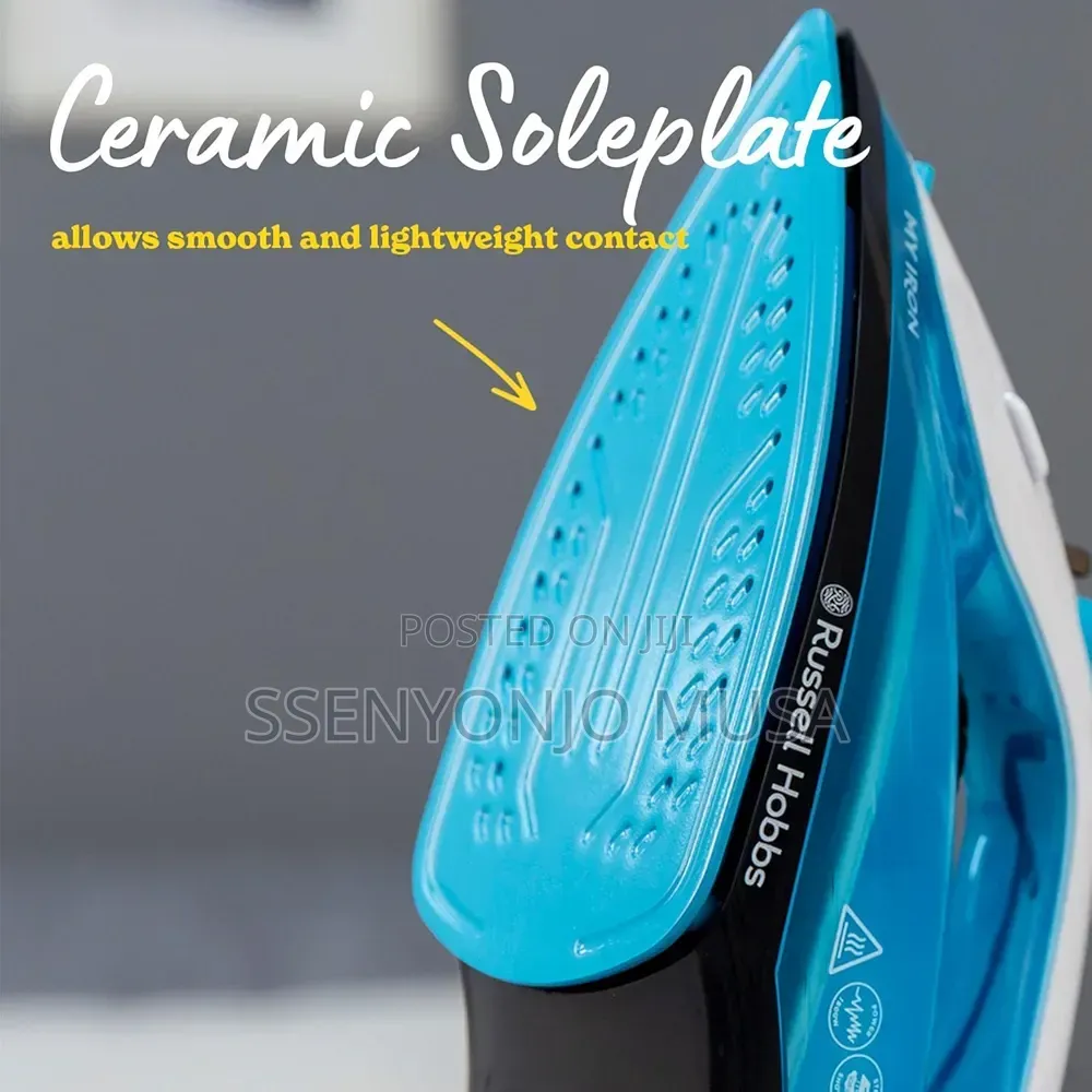 Russell Hobbs Steam Iron 1800w – Ceramic Soleplate, 260ml Tank