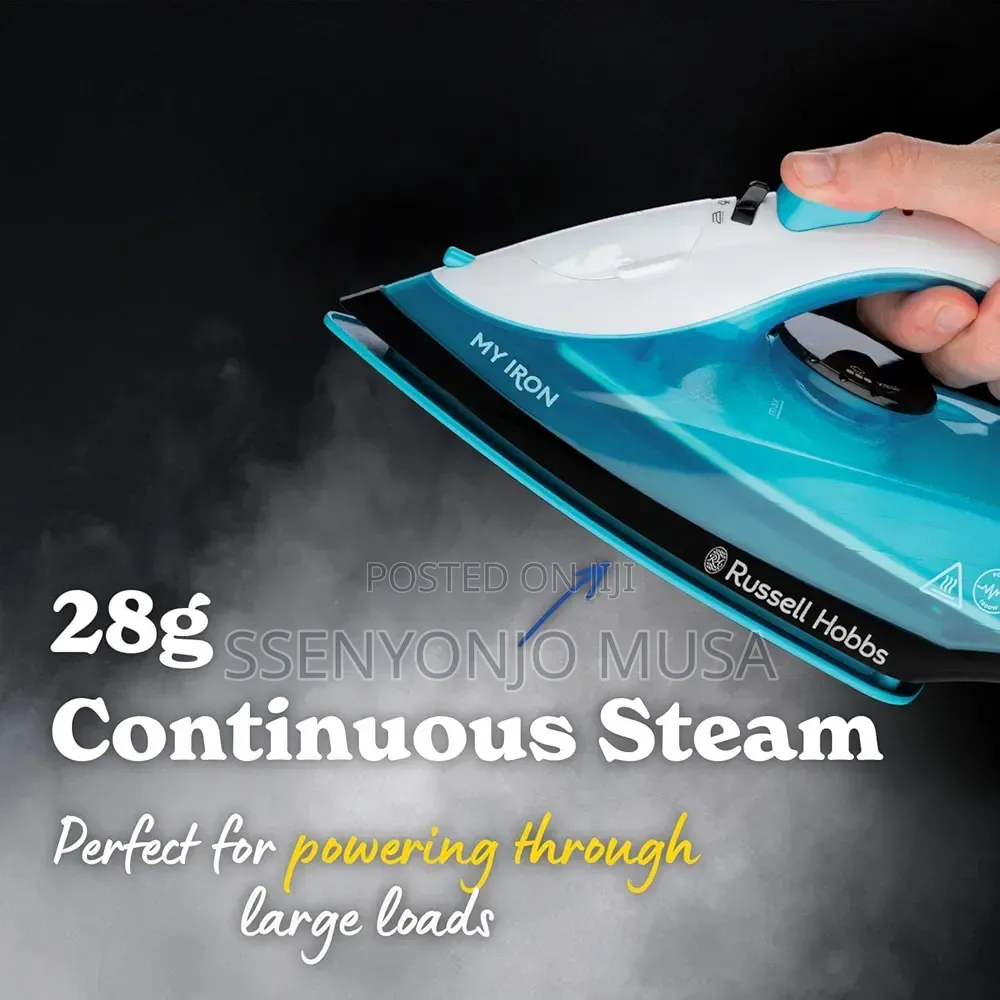Russell Hobbs Steam Iron 1800w – Ceramic Soleplate, 260ml Tank