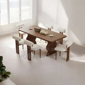 Dining Sets/American Wooden 6 Seaters Dining Table Sets in All Colours