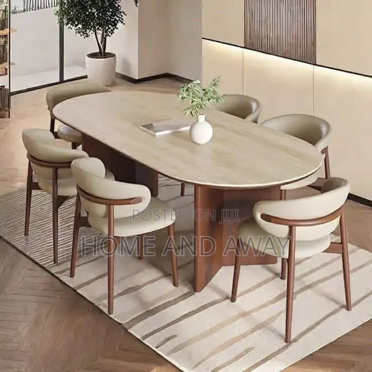 Dining Sets/American Wooden 6 Seaters Dining Table Sets in All Colours