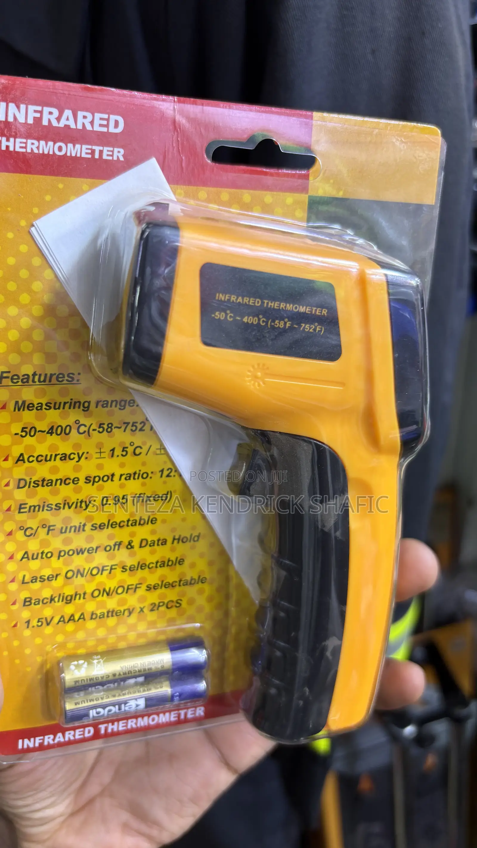 Infrared Thermometer Gun (Non-contact Temperature Meter)