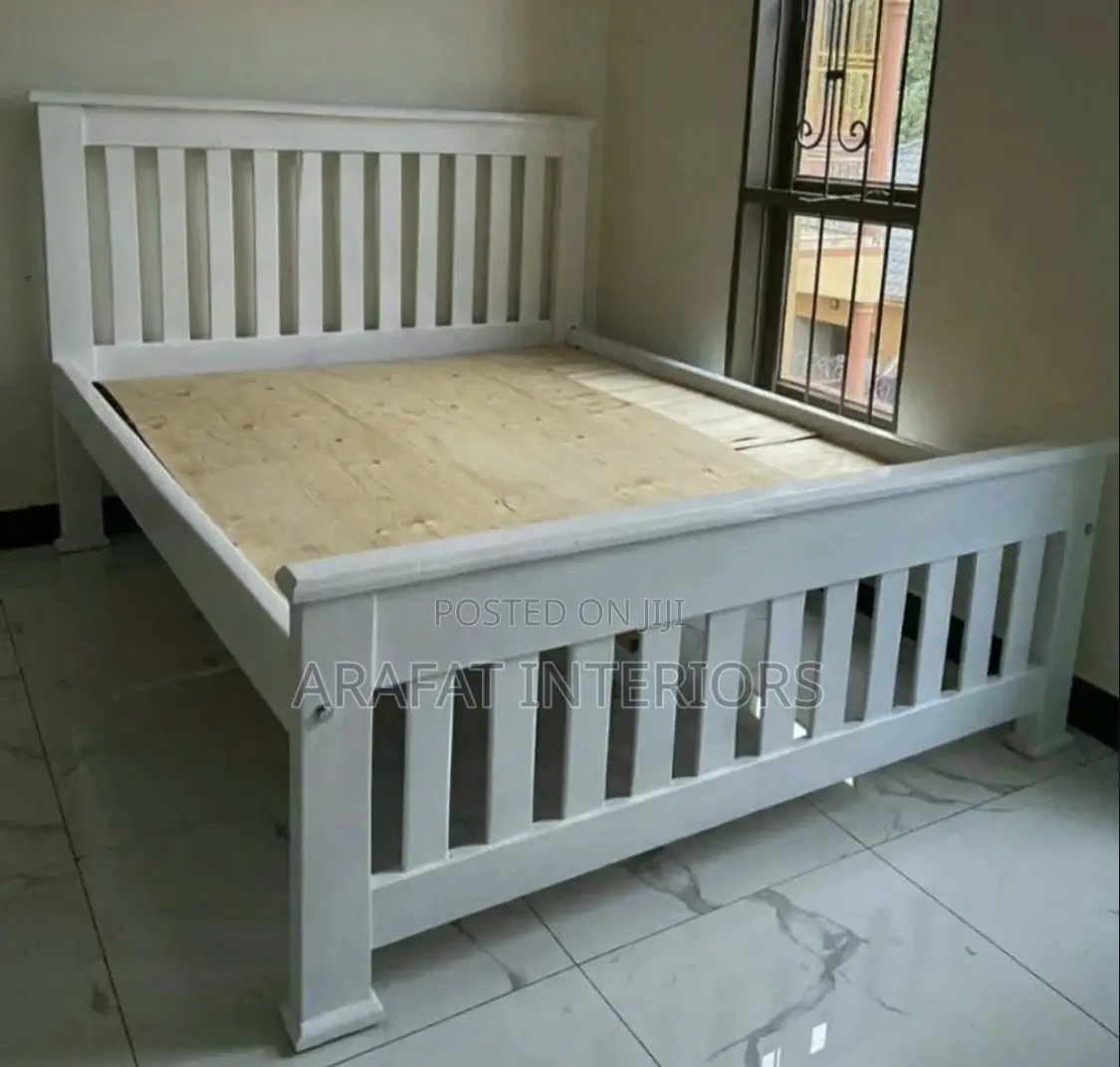 5by6 White Barcode Bed