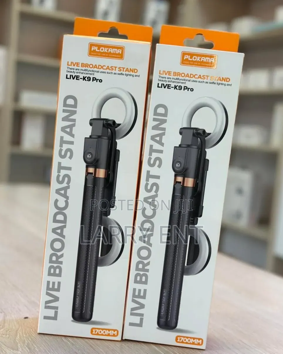Selfie Stick With Led Lights | Bluetooth Remote | 1.2m Stand