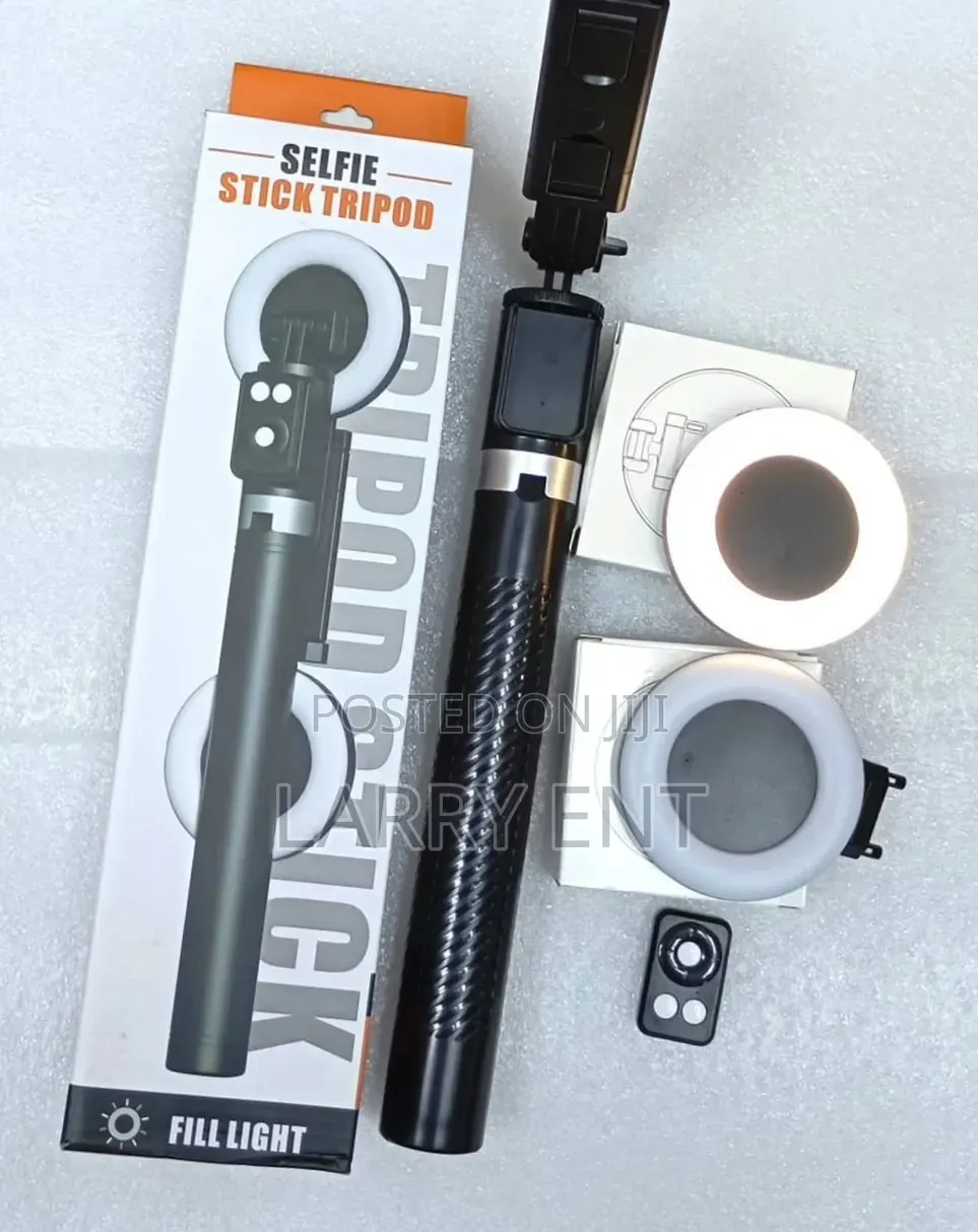 Led Selfie Stick Tripod | Bluetooth Remote | Adjustable 1.2meters