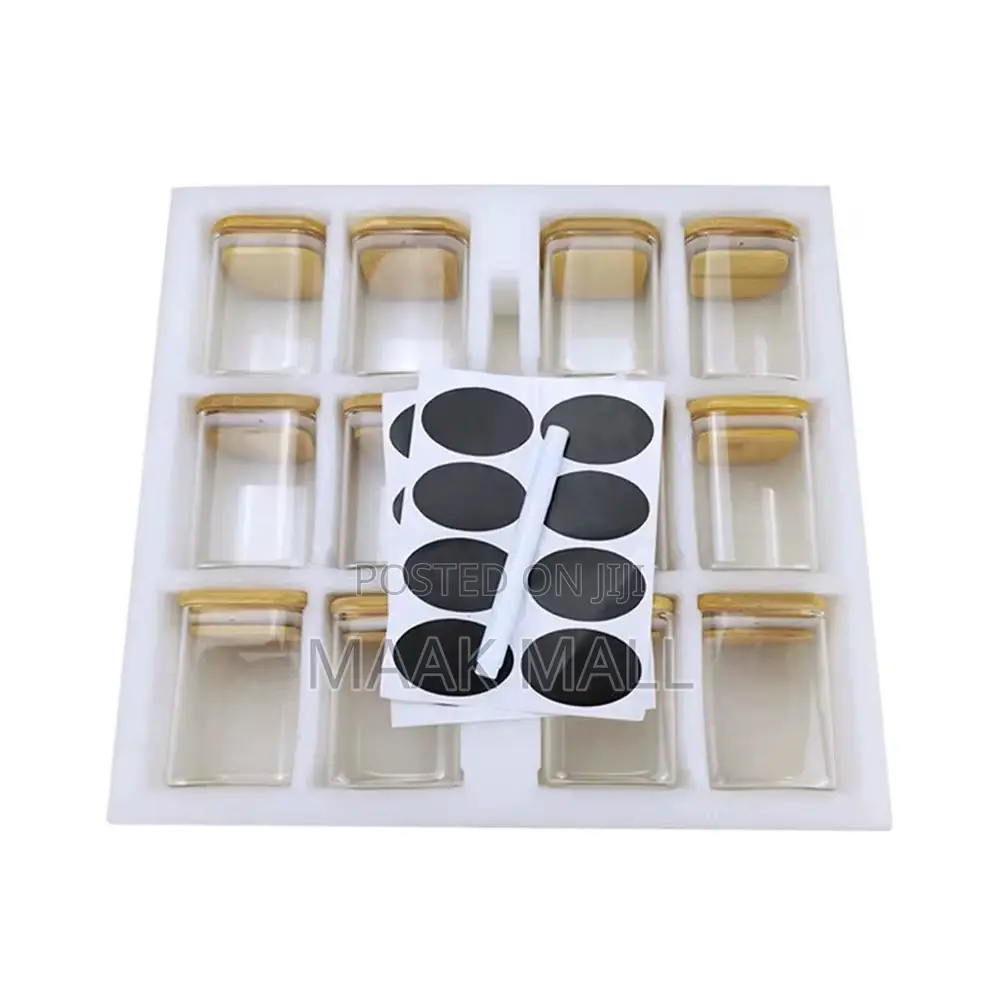 12pcs Spice Jar Kitchen Rack