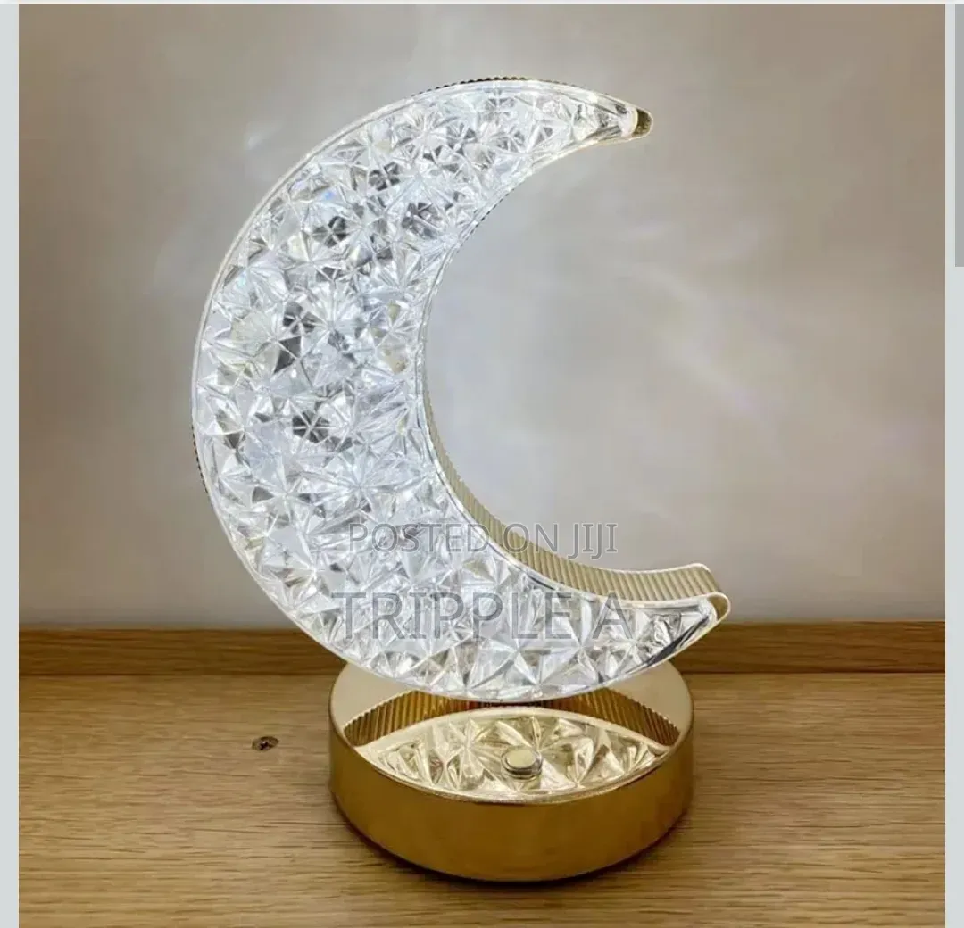 Crystal Led Moon Table Lamp