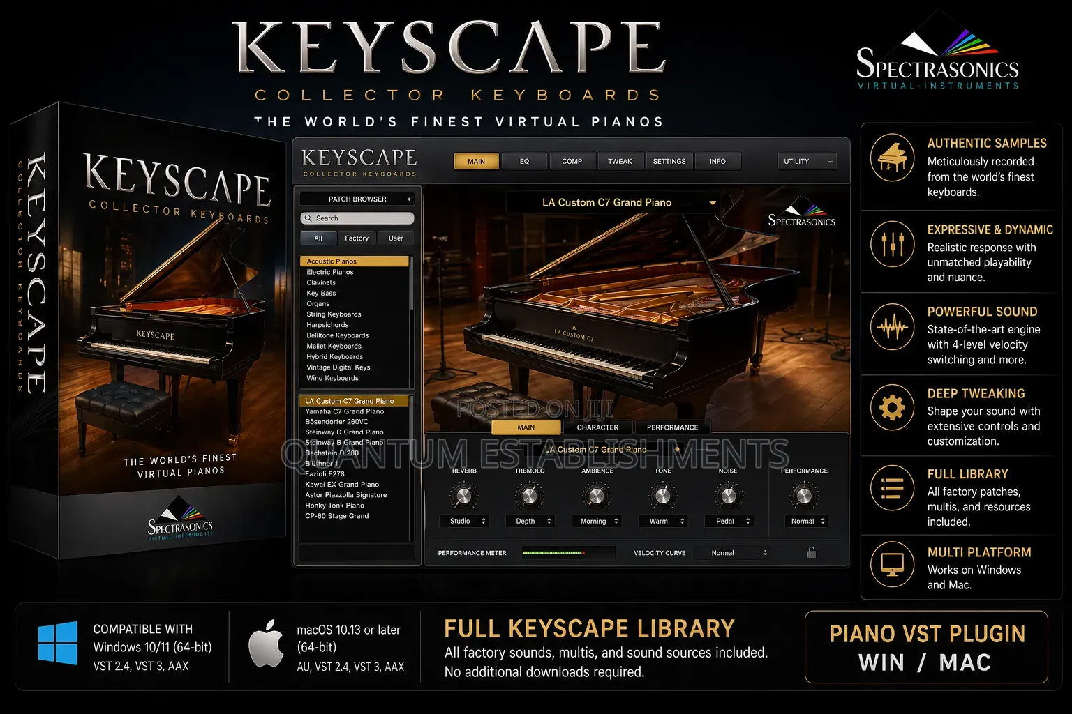 Spectrasonics Keyscape | Piano VST Plugin | Full Library | Win/Mac