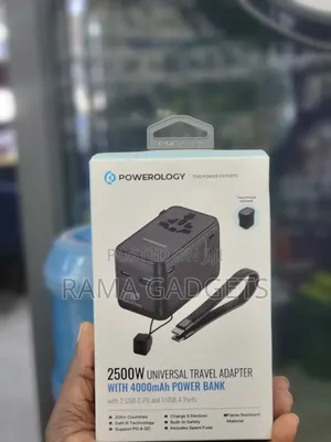 Powerology 2500w Universal Travel Adapter