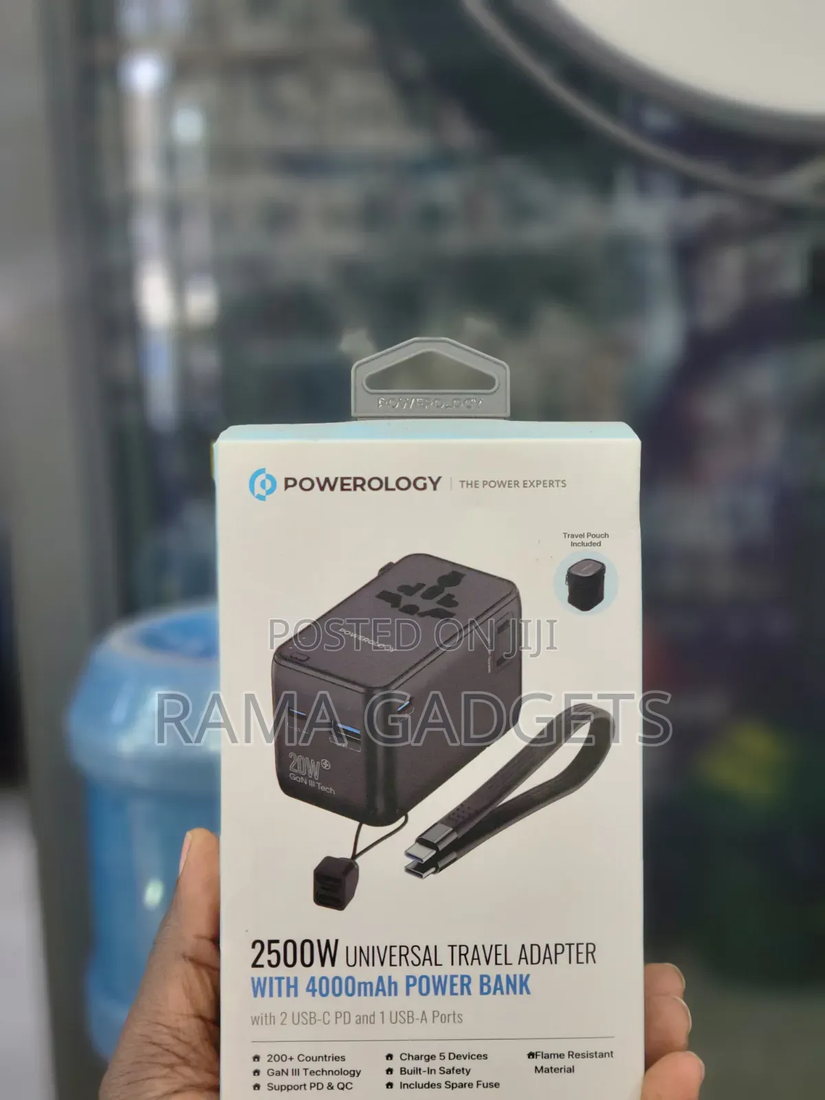 Powerology 2500w Universal Travel Adapter