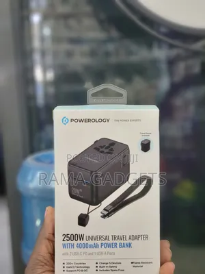 Powerology 2500w Universal Travel Adapter