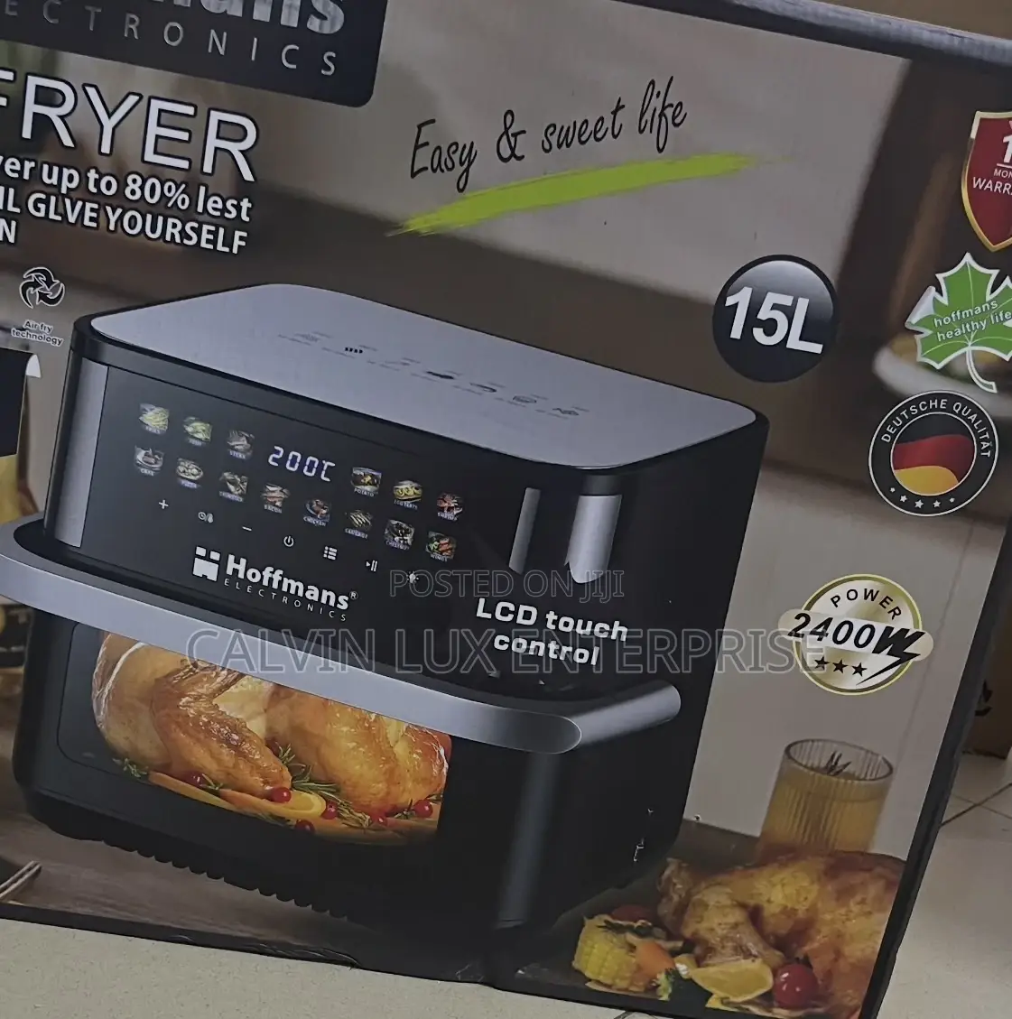 Airfryer 15 Liter Hoffman