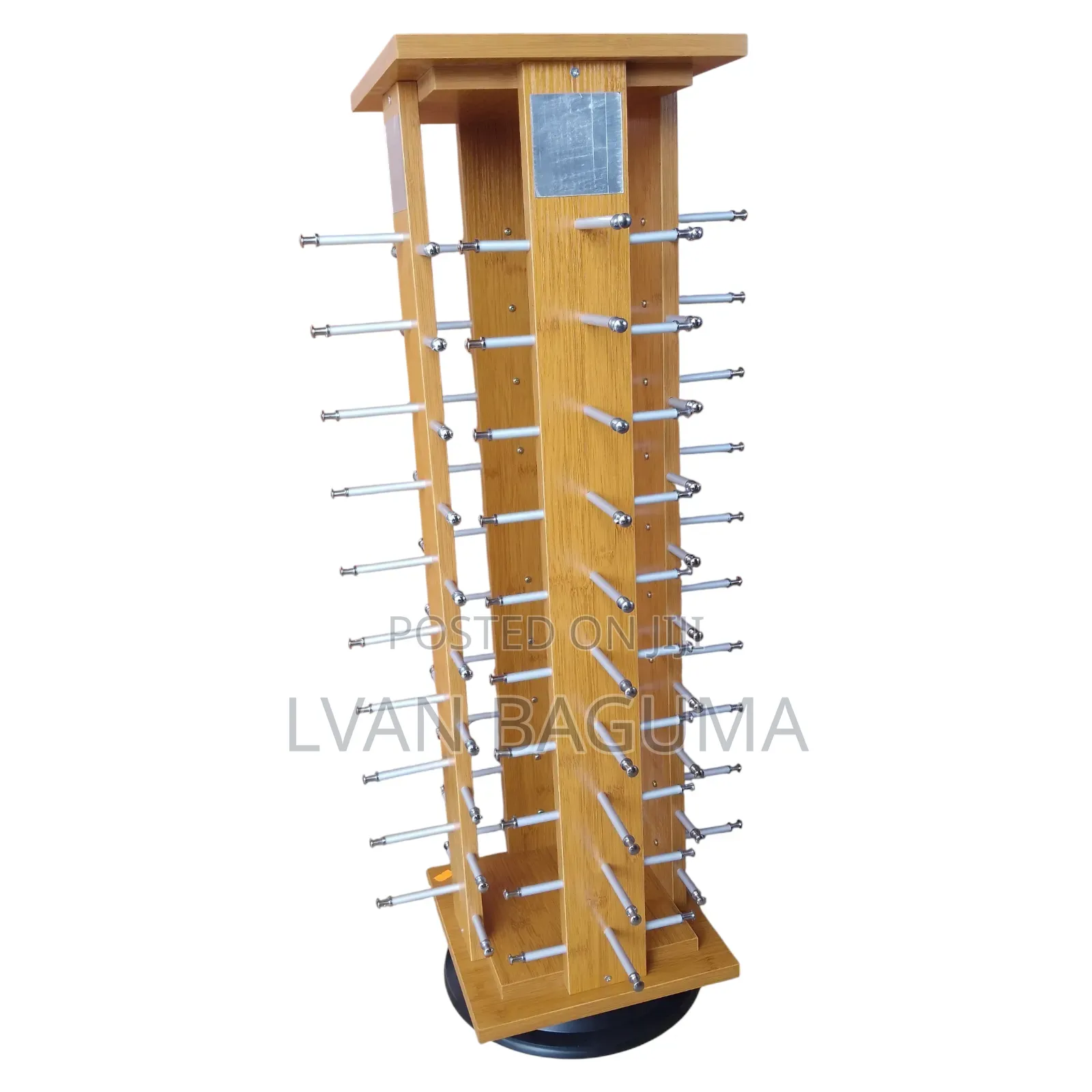 Rectangular Rotating Woodn Sunglasses Display Stand - Holds 40 PCS