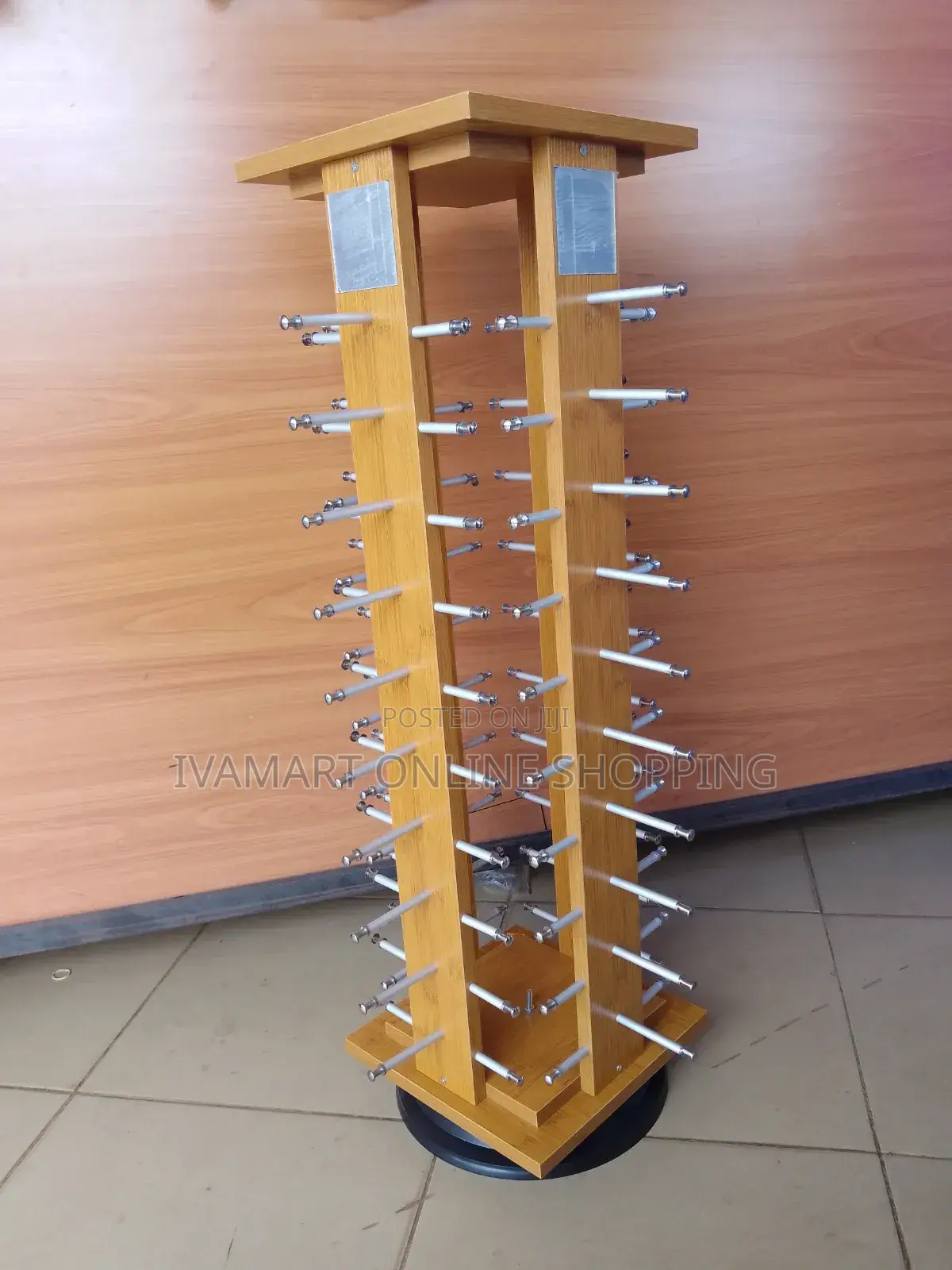 Rectangular Rotating Woodn Sunglasses Display Stand - Holds 40 PCS